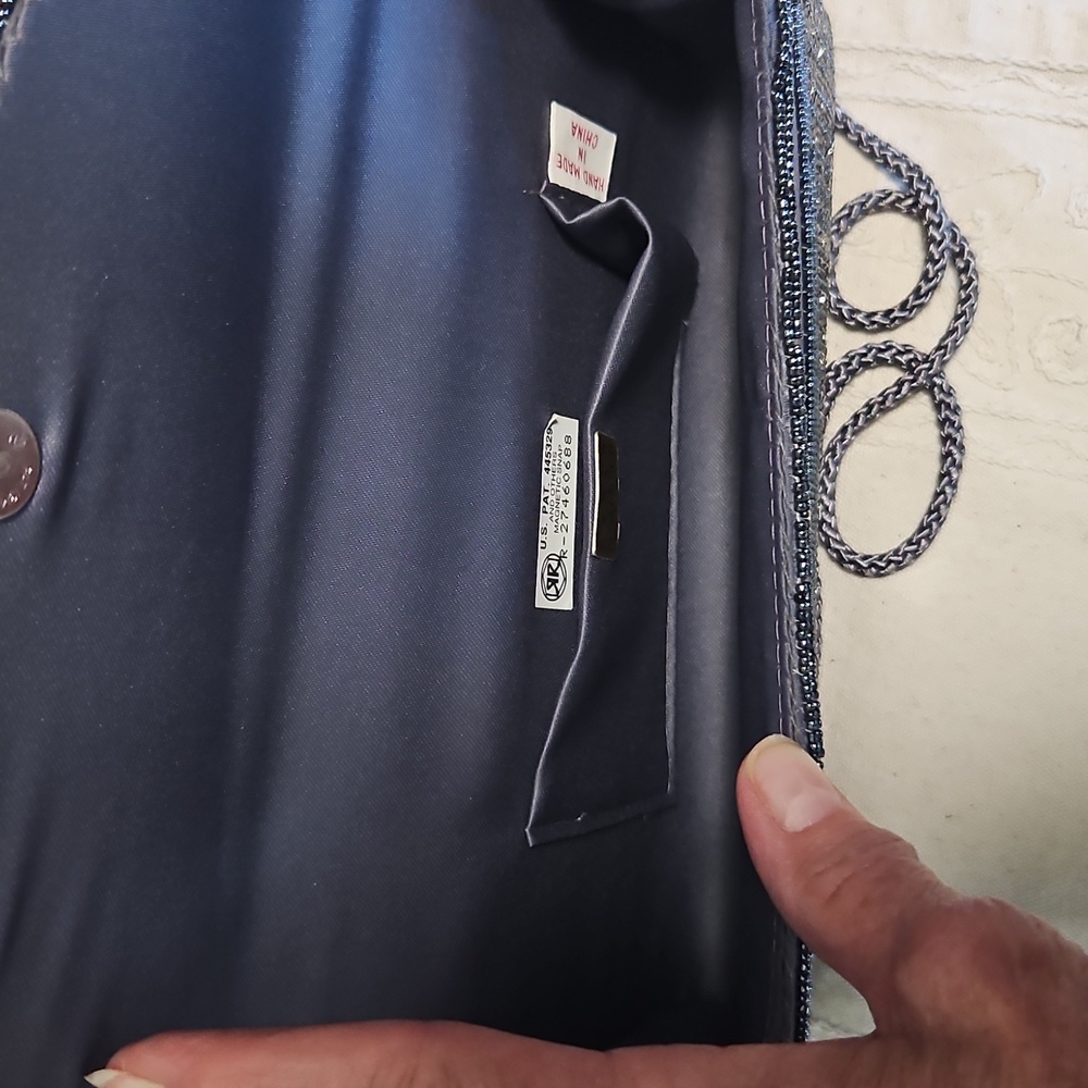 CARLA MARCHI Black Beaded Evening Bag - Picture 3 of 6